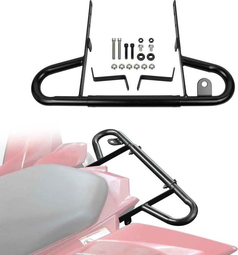 VEISUTOR Rear Wide Grab Bar for Raptor 700 06-24, Black Upgraded Aluminum Handle Bumper Assembly Kit for Yamaha Raptor 700 / 700R 2006-2024 Accessories - Image 1